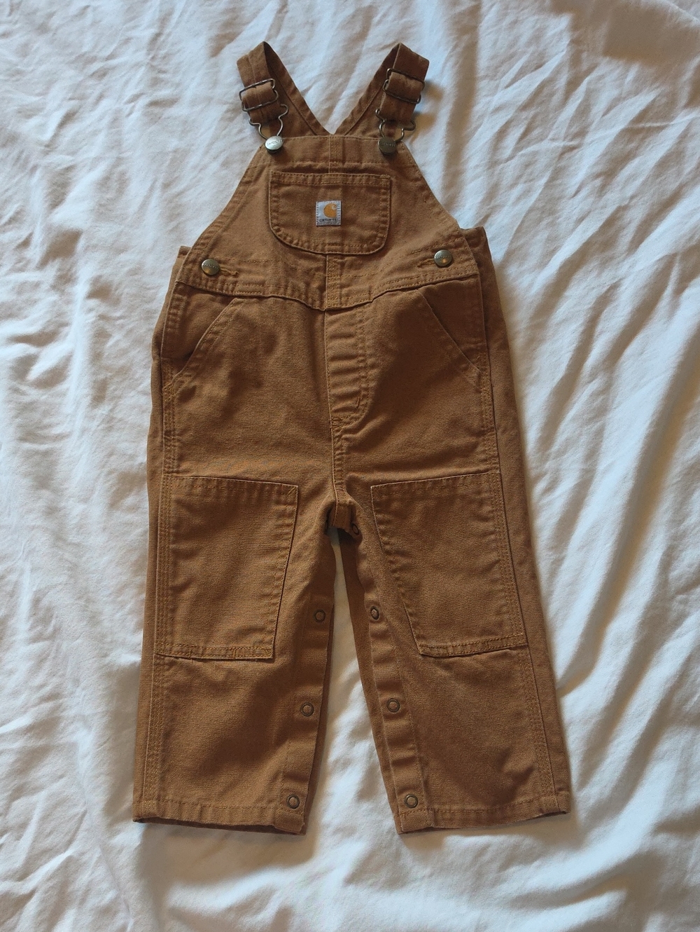 Carhartt Kids Brown Duck Bib Overalls